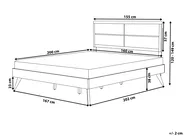 Bett mit Lattenrost POISSY 160 x 200 cm Naturfarbene Esche_912611