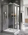 Duschkabine HUAPI 90 x 90 x 190 cm Silber