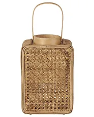 Laterne BANTUL 28 cm Polyrattan Naturfarben_828027