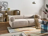 Sofa 3-Sitzer SALLA Bouclé Beige_1058059