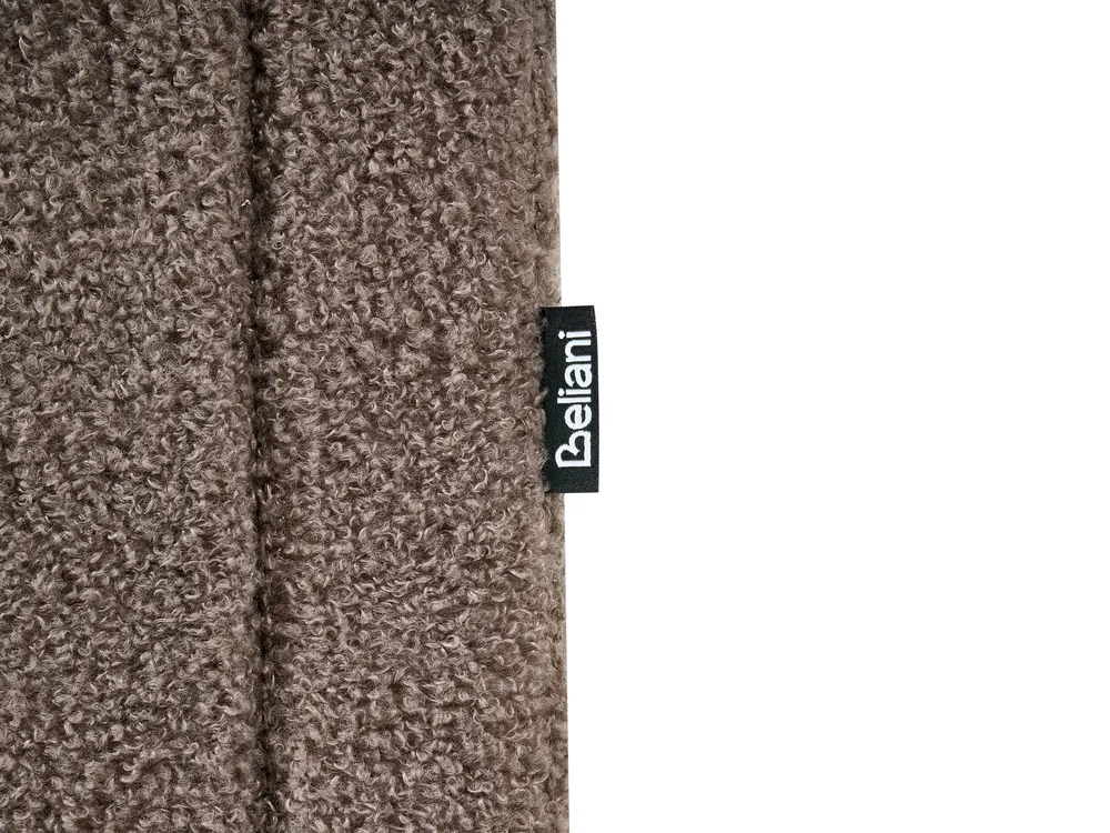 Bett mit Stauraum ohne Kopfteil DINAN Bouclé Taupe 140 x 200 cm_1061933