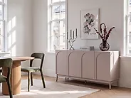 4 Door Sideboard BOULIA Light Beige_1169363