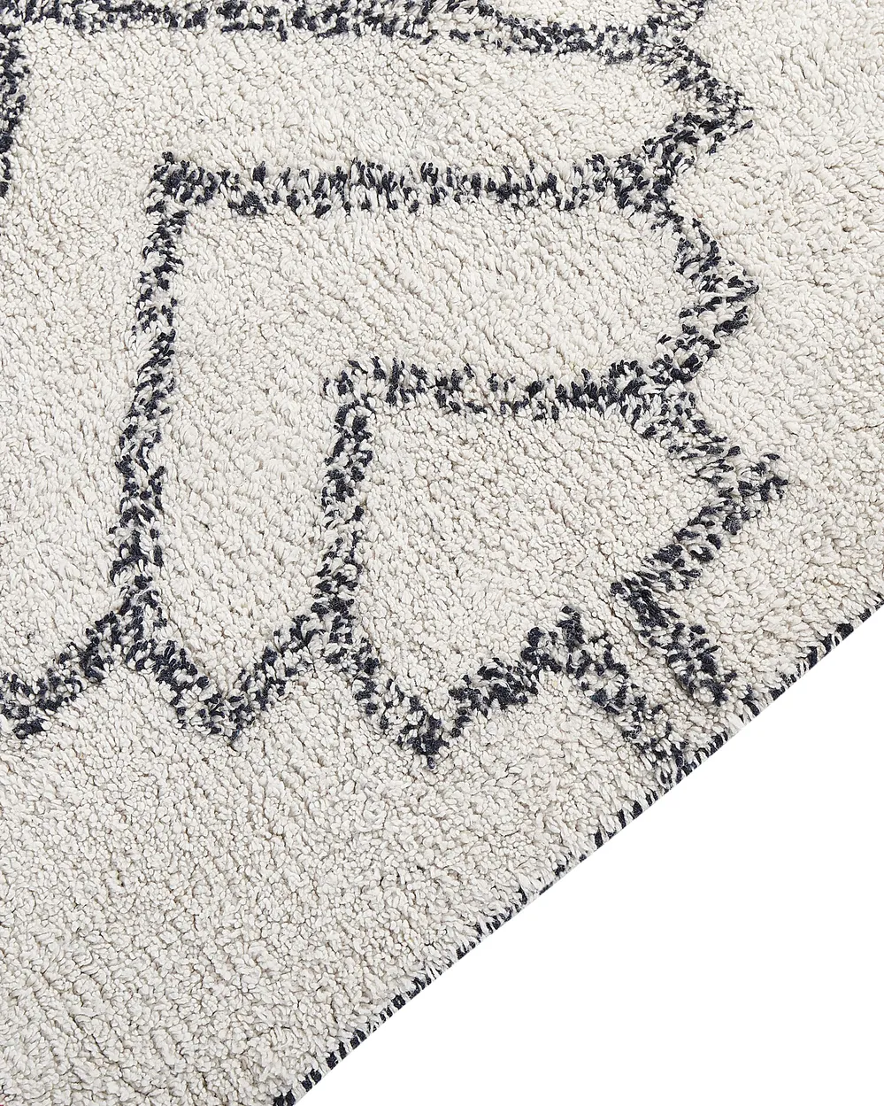 Teppich ERAY Hellbeige 140 x 200 cm Baumwolle_843974
