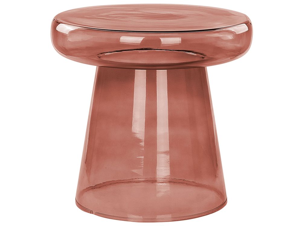 Beistelltisch CALDERA Glas Rot