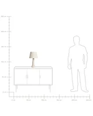 Table Lamp HUMUYA Ceramic Light Beige_1032849