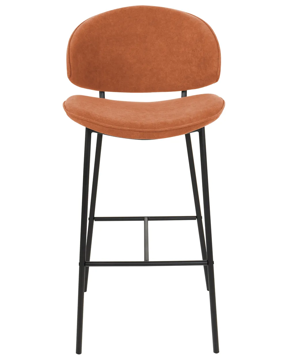 Set of 2 Bar Chairs KIANA Orange_908132
