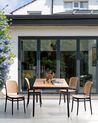 Gartenstuhl 4er Set PLOSE Beige
