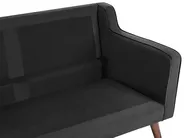 Sofa 3-Sitzer LOKKA Samtstoff Schwarz_705447