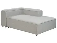 Modular Corner Sofa 2 Seater ARDAL with Ottoman Fabric Light Grey Left Hand_949542