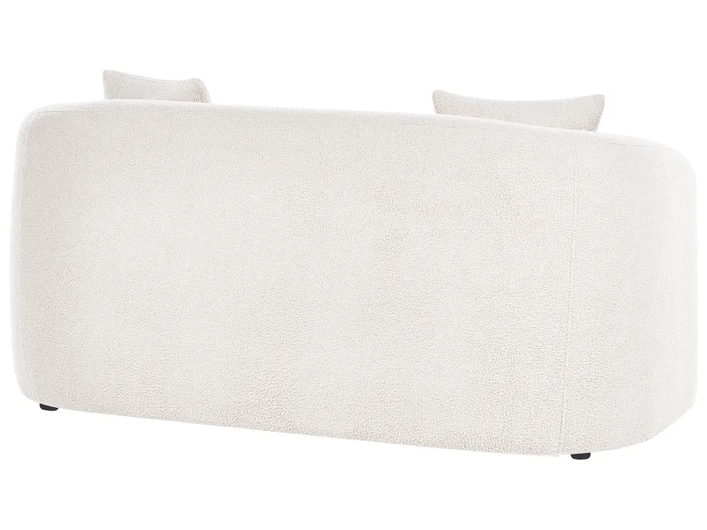 Sofa 2-Sitzer HUSBY Bouclé Cremeweiß_1057441
