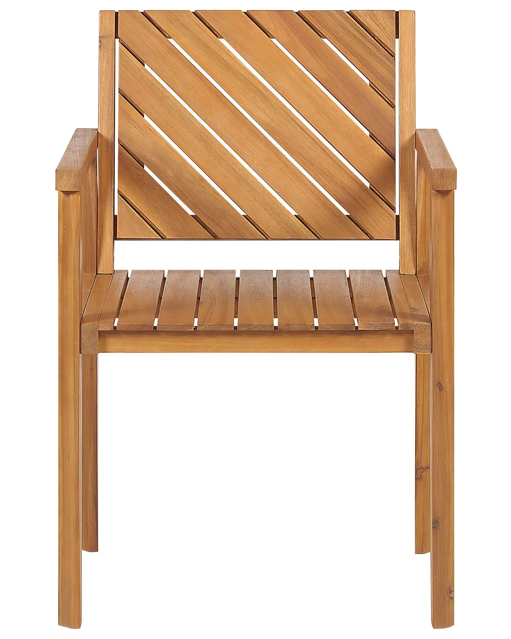 Set of 6 Garden Chairs BARATTI Acacia Wood Brown_869033