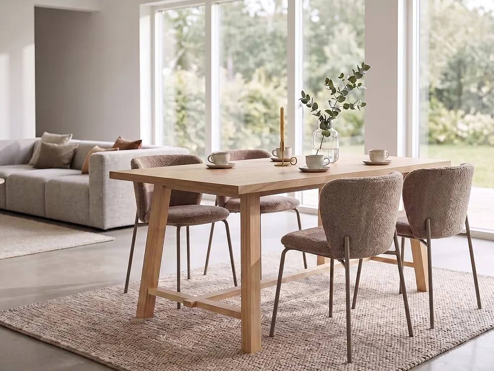 Esstisch BARNES Naturfarbene Esche 160 cm 90 cm_1150895