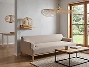 Sofa 3-Sitzer SOSJO Stoff Hellbraun_1175974