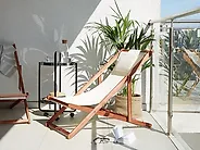 Set of 2 Folding Deck Chairs AVELLINO Acacia Wood Dark Brown_1177635