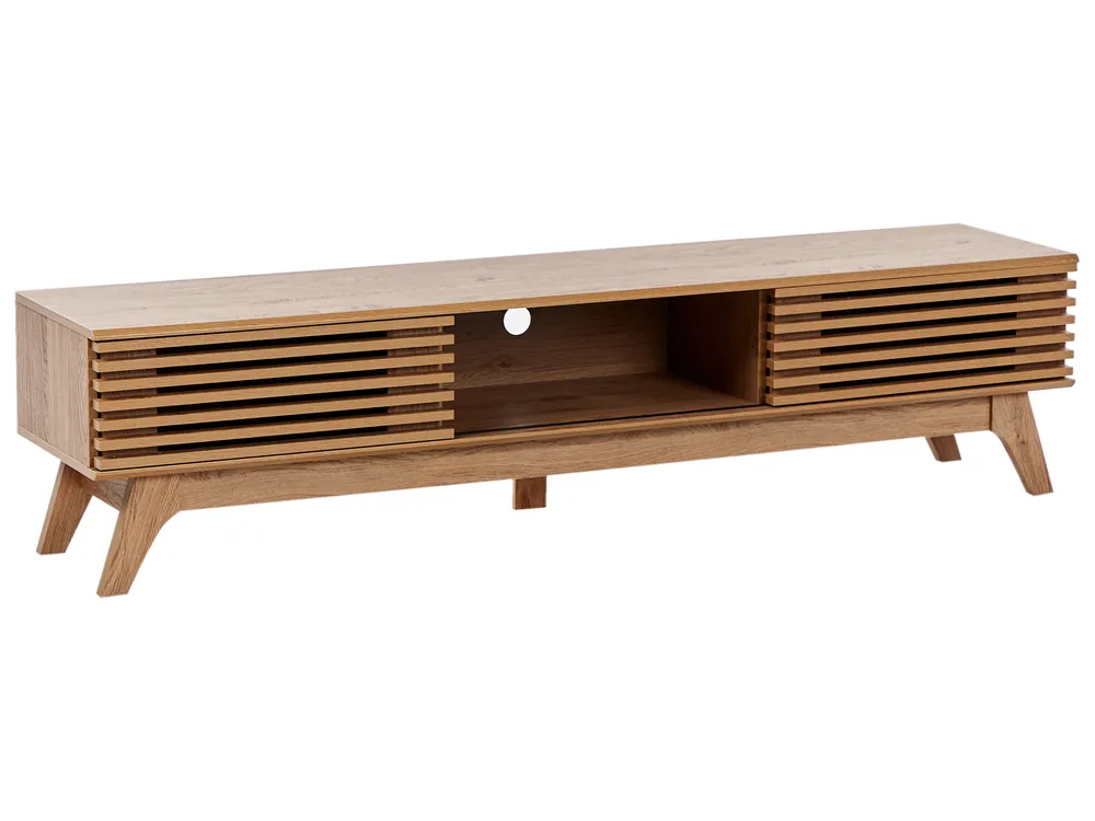 TV-Möbel Holzoptik braun 180 x 40 x 44 cm TOLEDO