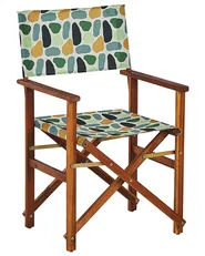Set of 2 Garden Chairs CINE Acacia Wood Multicolour_819210