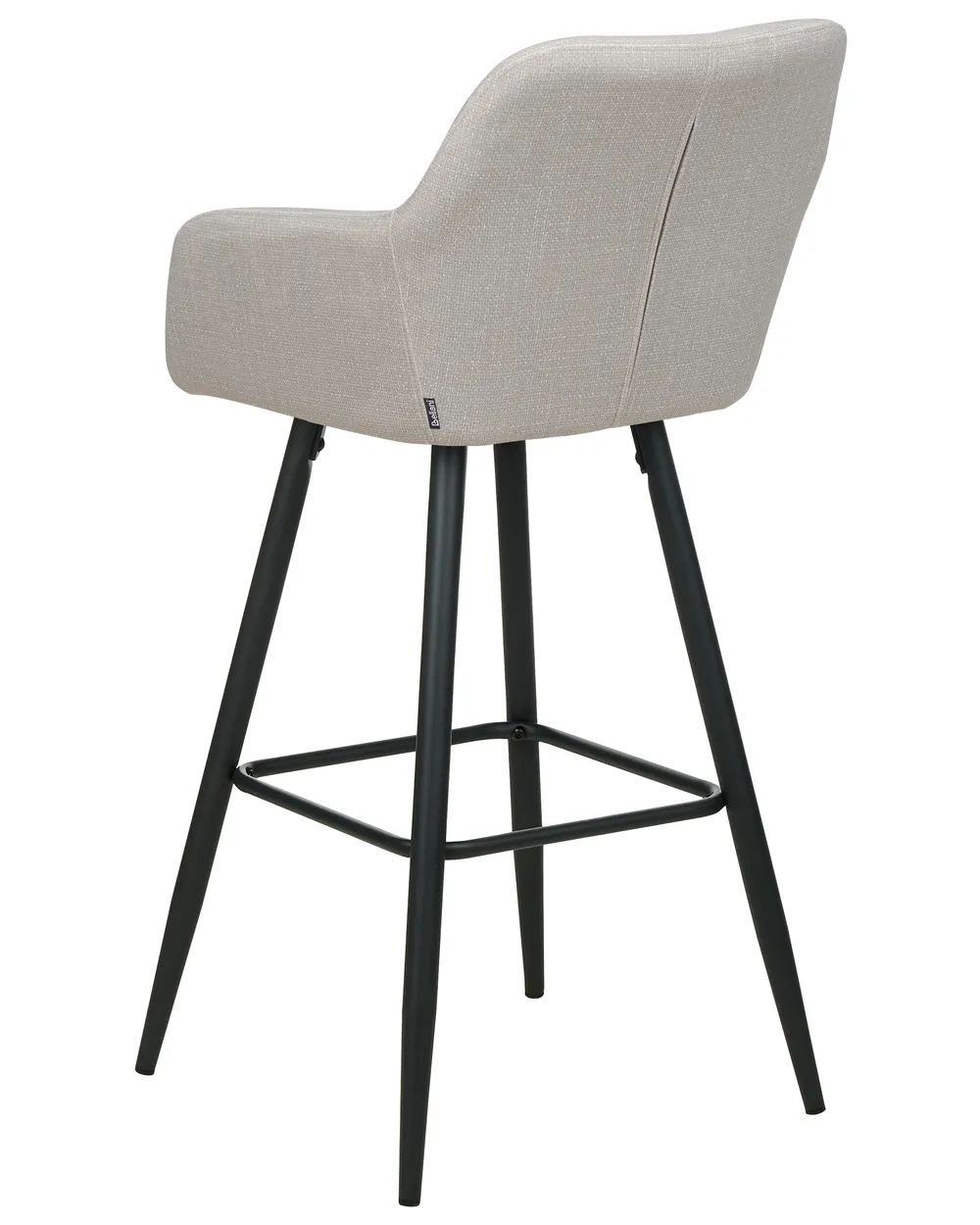 Set mit 2 Barstühlen CASMALIA Samtstoff Taupe_898961
