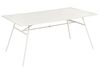 Gartentisch TERENZO 160 cm 90 cm Metall Hellbeige