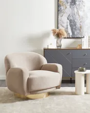 Sessel LEJRE Stoff Taupe_957542