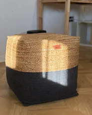 Pouf KIRAMA Jute Dunkelgrau_1023930