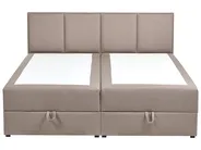 Kontinentalna postelja s prostorom za shranjevanje BARONET Blago Siva bež barva 160 x 200 cm_1004569