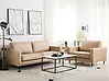 Sofa Set 4-Sitzer SAVALEN Kunstleder Beige