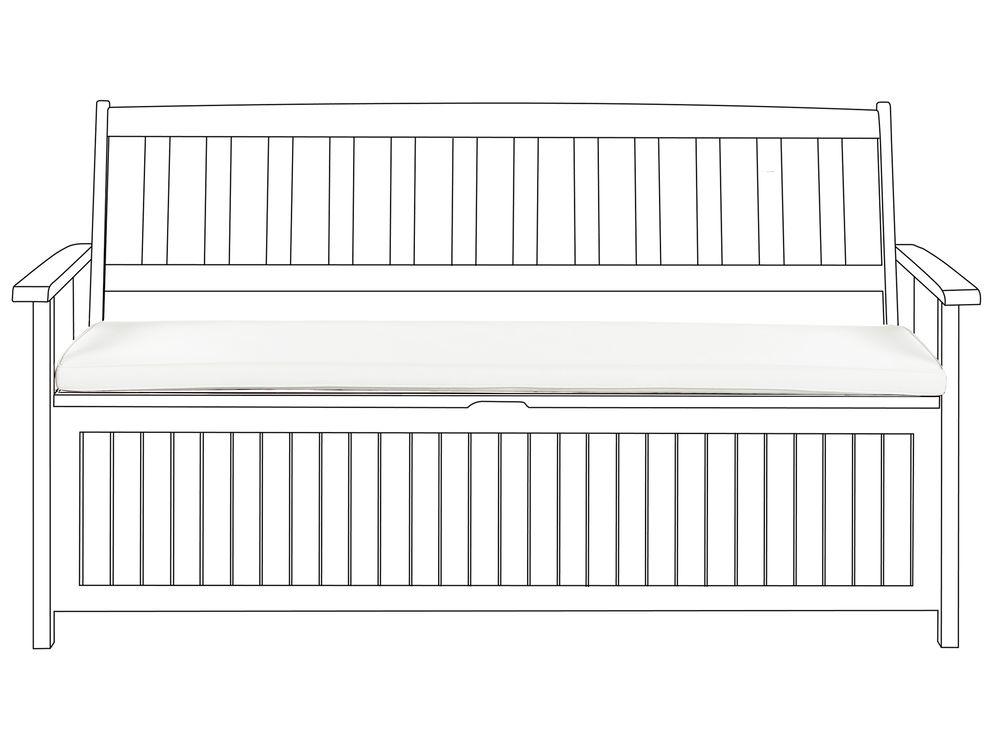 Bankauflage SOVANA 148 x 45 cm Cremeweiß