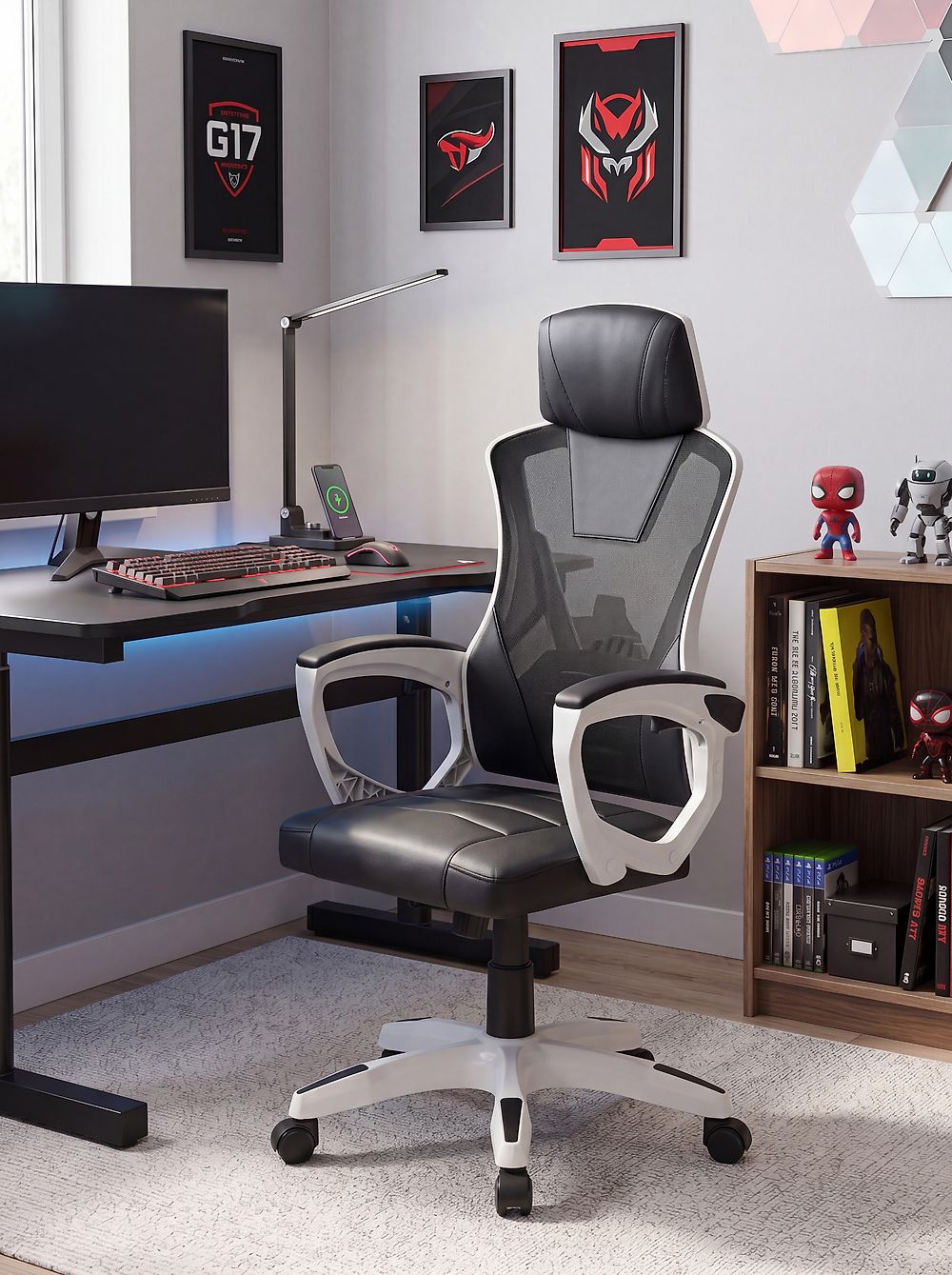 Bürostuhl IGNIS Kunstleder Weiß