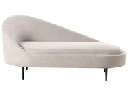 Left-Hand Chaise Longue VALREAS Fabric Taupe_969257