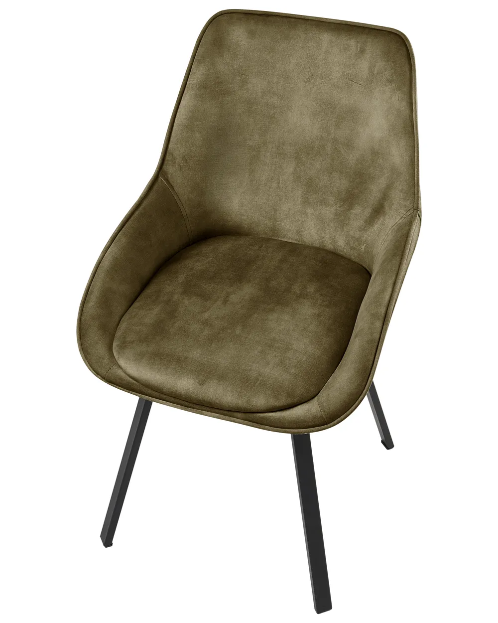 Esszimmerstuhl 2er Set TERLTON Samtstoff Grün_1041290