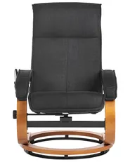 Massagestuhl HERO mit Fußstütze Stoff Schwarz_954178