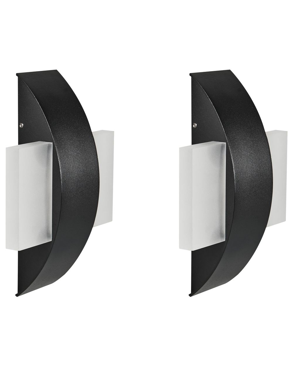 Lot de 2 appliques LED d'extérieur LOSSIE Noir