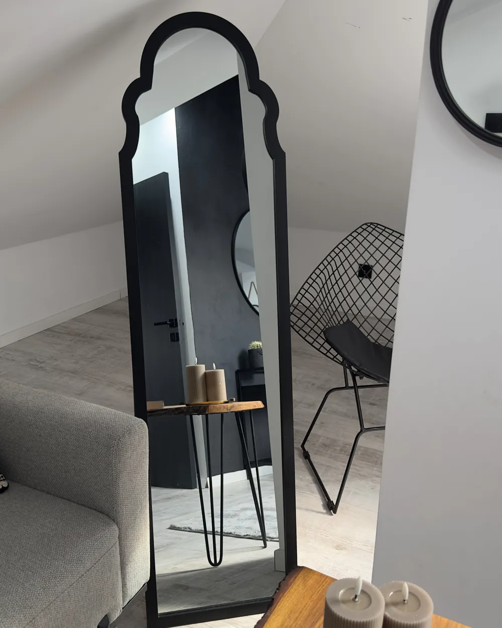 Standspiegel CHATILLON 150 cm Schwarz_1024133