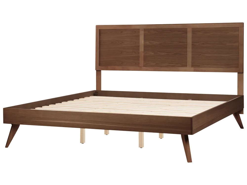 Bett mit Lattenrost ISTRES 180 x 200 cm Dunkle Esche_727945
