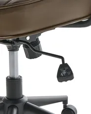 Desk Chair BERNE Faux Leather Brown_1008472
