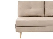 Schlafsofa 3-Sitzer JERSLEV Stoff Hellbraun_1012734