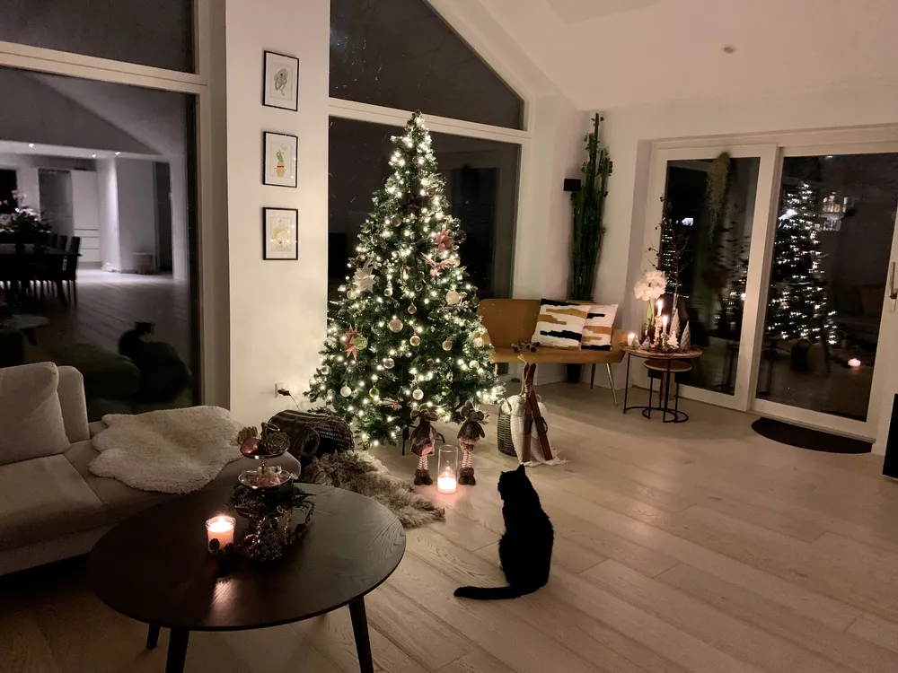 Künstlicher Weihnachtsbaum LED PALOMAR 180 cm Dunkelgrün_836851