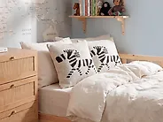 Dekokissen 2er Set JABORI 45 x 45 cm Baumwolle Beige_1178838