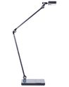 LED Schreibtischlampe LACERTA mit kabellosem Ladegerät Metall Schwarz