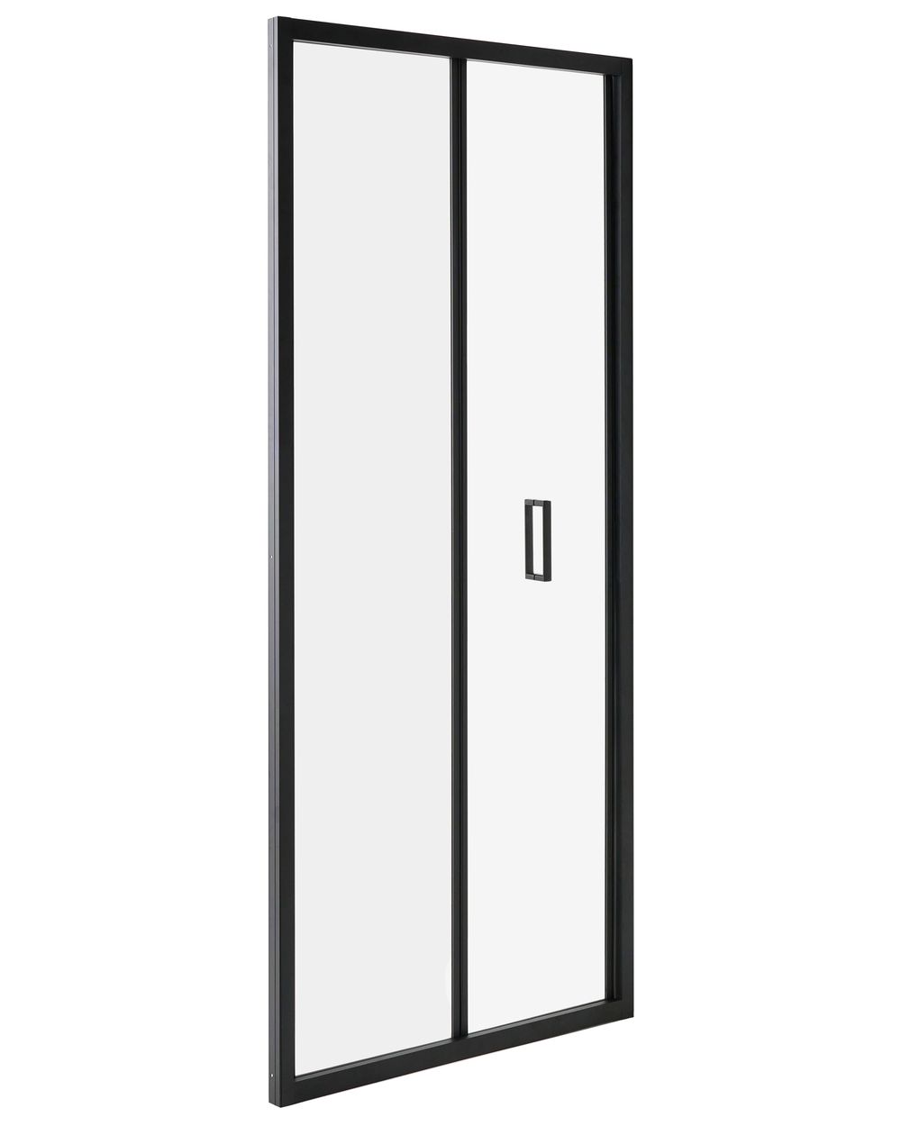 Tweevoudige douchedeur NELTUME 80 x 190 cm Zwart