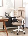 Bürostuhl DELIGHT Kunstwildleder Sandbeige