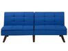 Sofa Bed 3 Seater RONNE Fabric Navy Blue