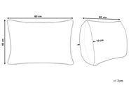 3-Kammer-Kopfkissen ETNA Hoch 40 x 80 cm Entenfedern und Daunen Weiß_1022829