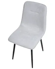 Set of 4 Dining Chairs TUSCOLA Fabric Light Grey_999540