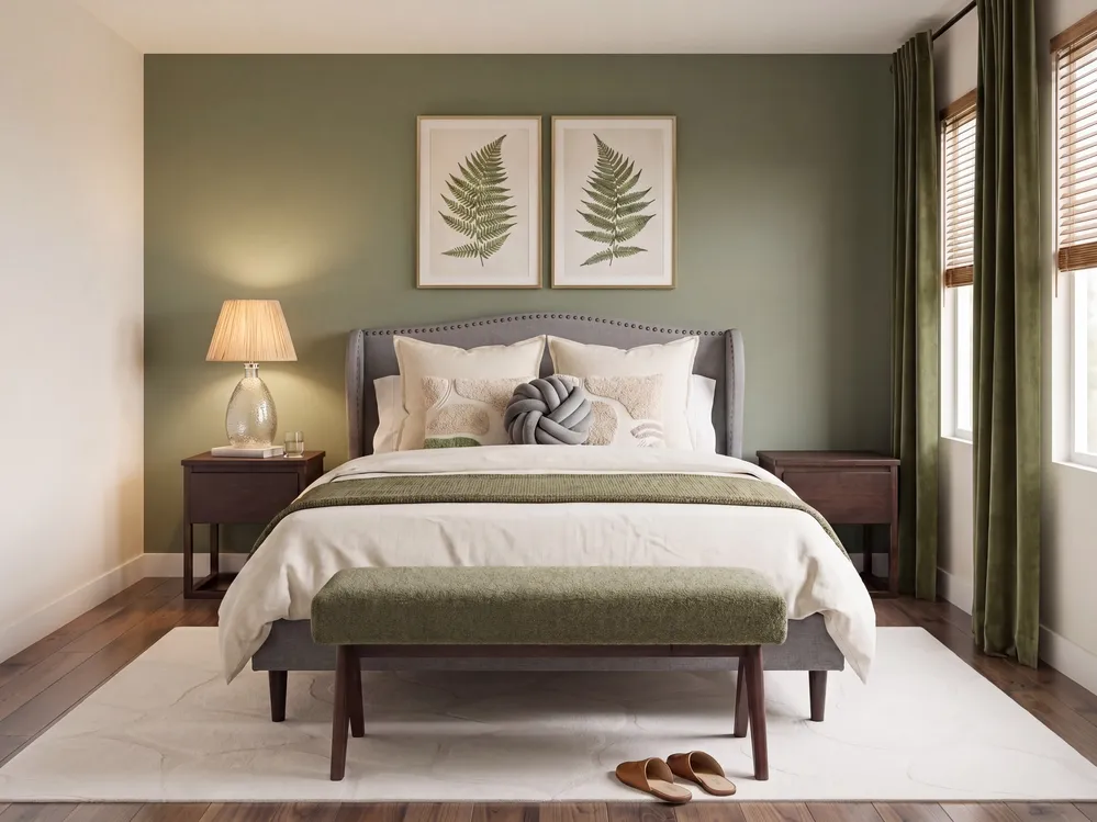 Bett mit Lattenrost Stoff COLMAR 160 x 200 cm Grau_1145830