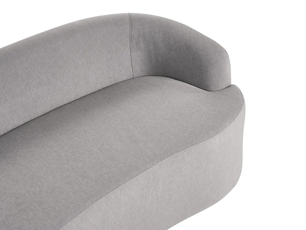 Sofa AMAL mit Ottomane Stoff Grau_1149735