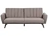Schlafsofa 3-Sitzer VIMMERBY Stoff Hellbraun