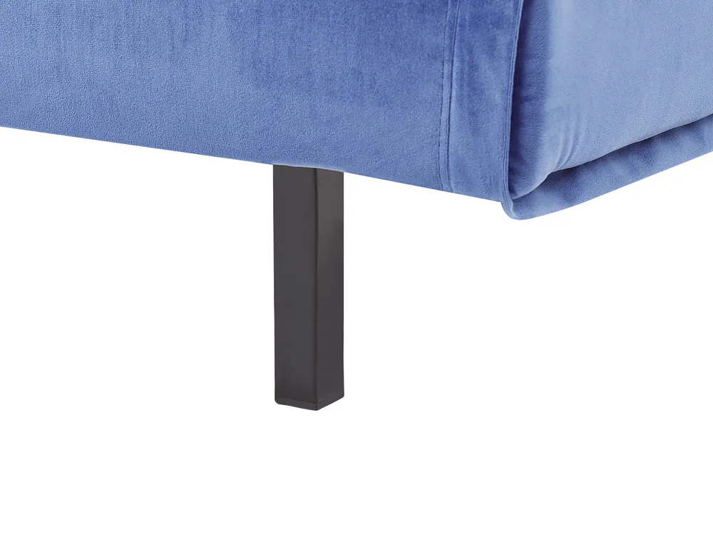 Sofa Set 3-Sitzer VESTFOLD Samtstoff Marineblau_808928