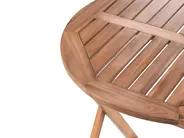 Bistro Set klappbar FEBBIO zertifiziertes Akazienholz Braun_985776