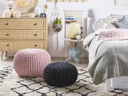 Pouf CONRAD Baumwolle Rosa_744002
